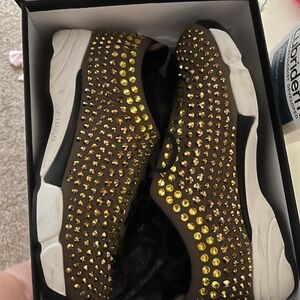 Pinko rhinestone sneakers size 40